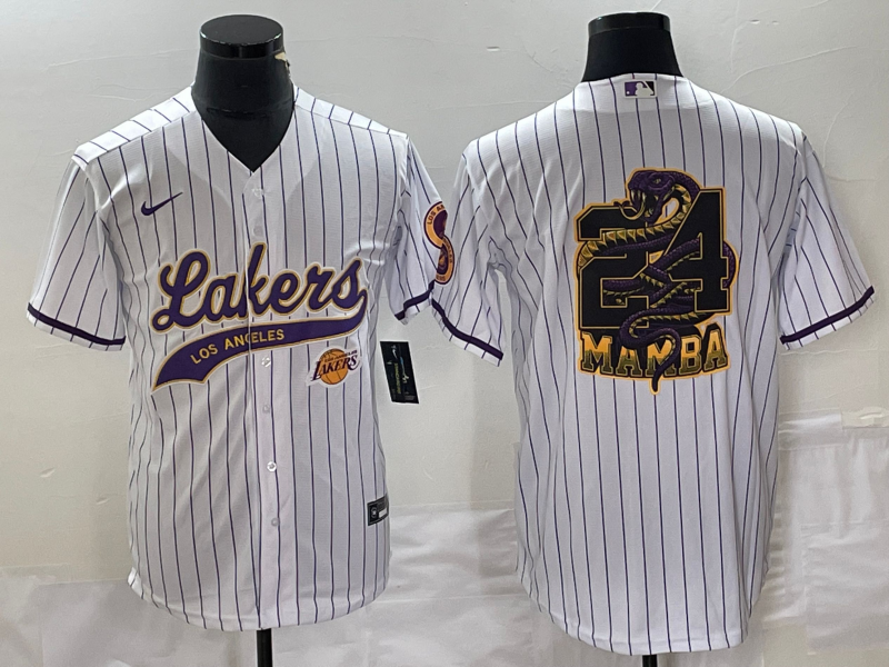Men Los Angeles Lakers 24 Bryant white 2024 NBA Jersey2024112003